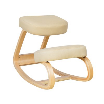 Krémovo biele kancelárske kreslo na kolená